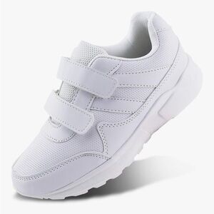 ✅ 5 for $25 - GUC White Sneakers Double Velcro, Size Little Kid 1